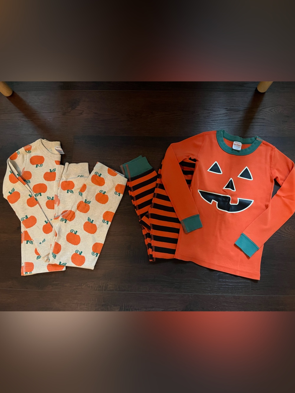 Hanna Andersson two sets of Halloween themed pajamas size 6/7